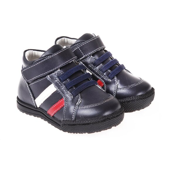 NEW ⭐️ Navy High Top with Red/White Stripes - Multiple Toddler Sizes - Picture 1 of 6